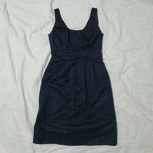 J Crew Summer Dress Super Cute Navy Blue Size 0